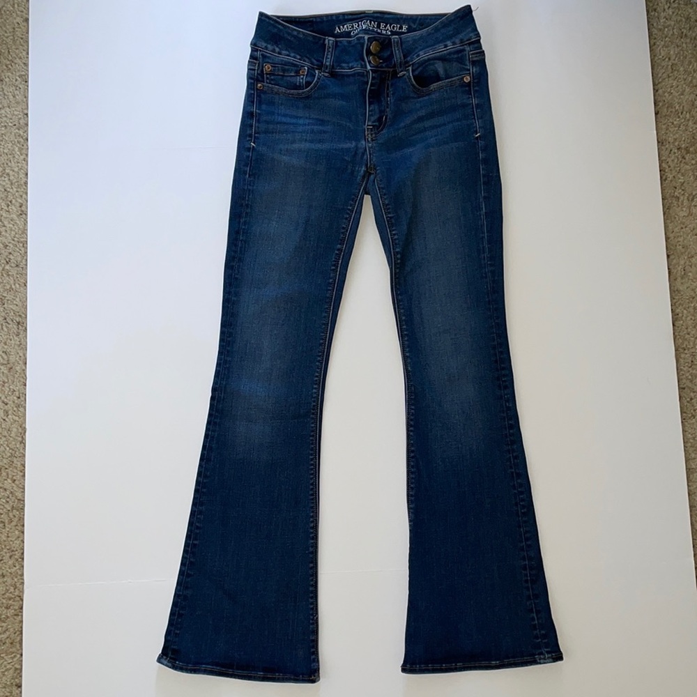 America Eagle Artist Flare Jeans 2 Super Stretch